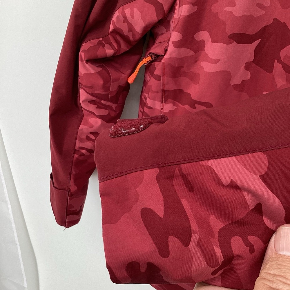 Kids Helly Hansen Jr Skyhigh Insulated Ski/snowboard Jacket Red Camo 8/128 - Picture 4 of 13